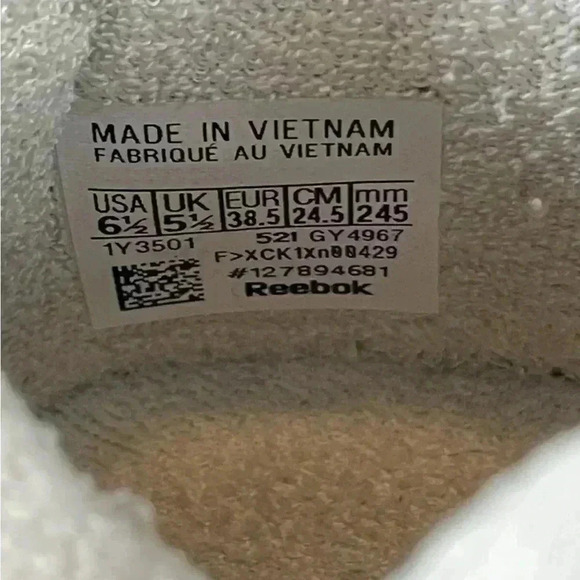 MENS 6.5 Woman’s 8 REEBOK CLUB C 85 'CHALK PAPERWHITE' PINK LEATHER LOW - Picture 3 of 15